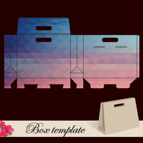 Gift box template Royalty Free Vector Image - VectorStock