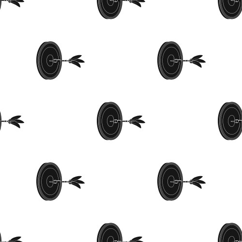 Dart and a target for darts the game vector image
