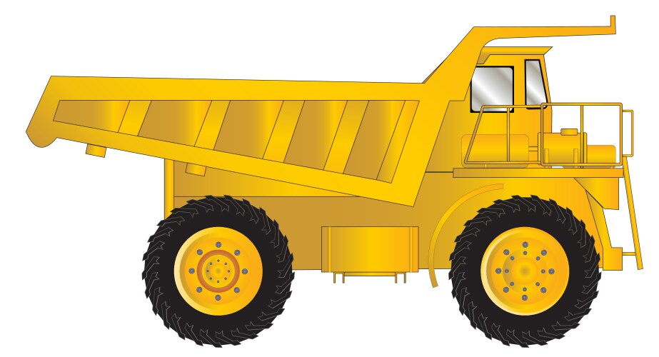 Mining truck Royalty Free Vector Image - VectorStock