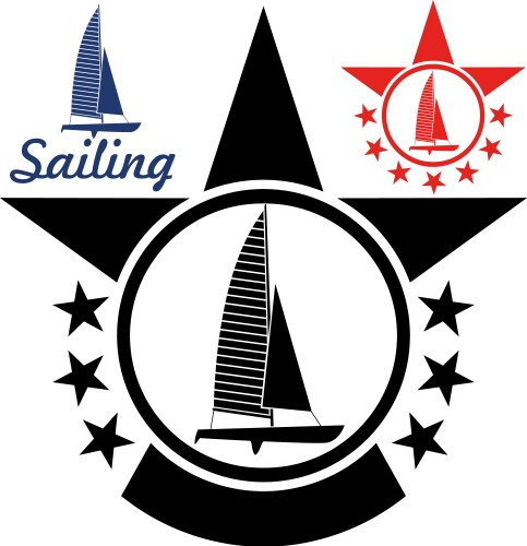 Sailing yacht icon Royalty Free Vector Image - VectorStock