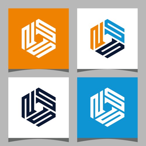Creative initial letter hg hexagon logo design – Royalty-Free Vector ...