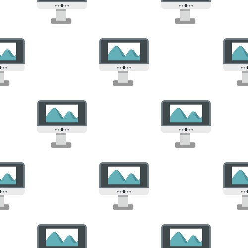 Computer pattern flat vector image