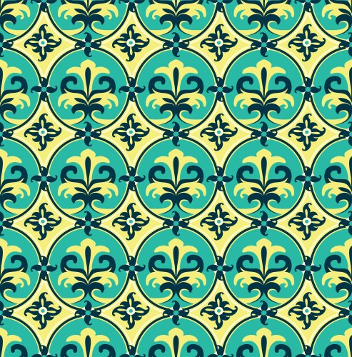 Bright floral seamless pattern Royalty Free Vector Image