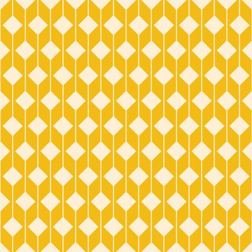 Yellow angular seamless pattern square vector image