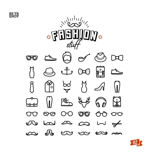 Shopping and retail icons vector image