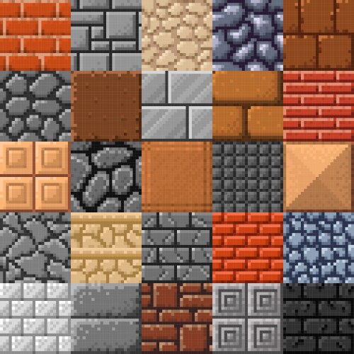 Pixel Brick Wall Vector Images (over 1,000)