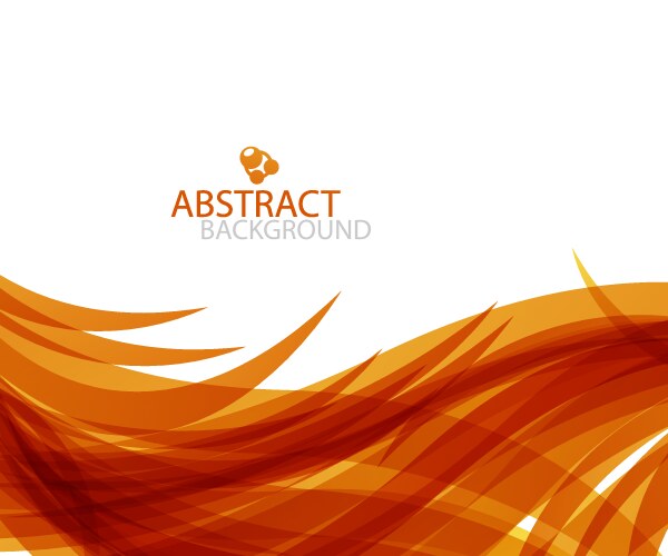 abstract orange wave vector image