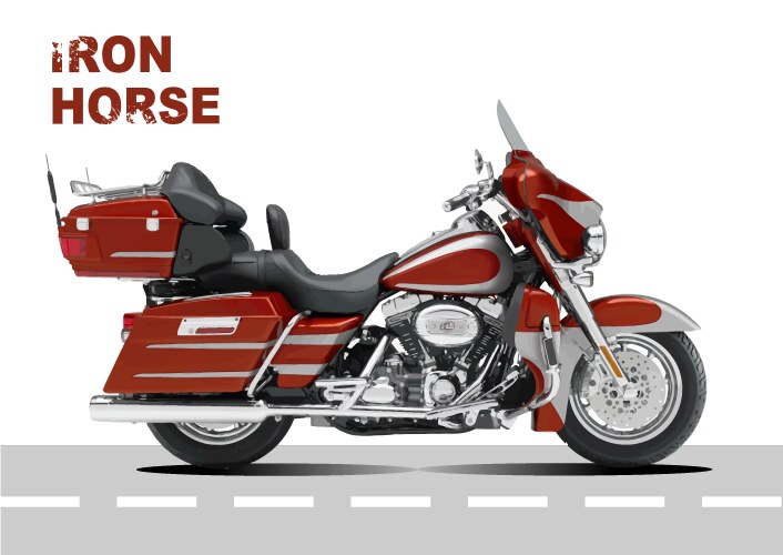Motorcycle image iron horse Vector Image