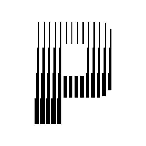 P letter lines logo icon Royalty Free Vector Image