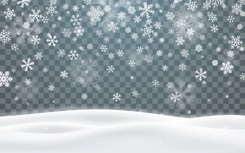 3d snow border Royalty Free Vector Image - VectorStock