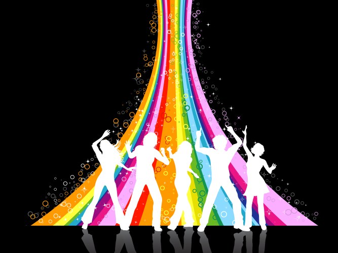People dancing Royalty Free Vector Image - VectorStock
