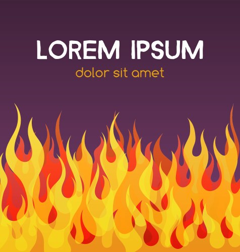 Fire patterns set Royalty Free Vector Image - VectorStock