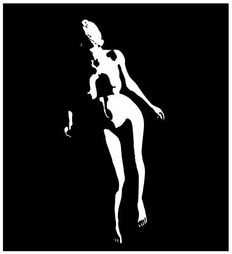 nude woman body vector