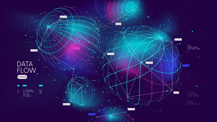 Analysis and sorting digital database vector image