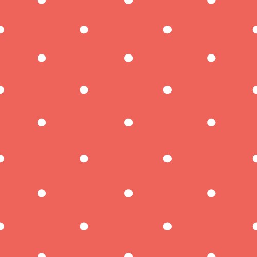 Draw seamless patterns with polka dots on red vektorbild