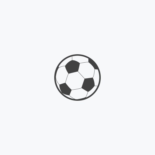 Football soccer ball line icon Vector Image
