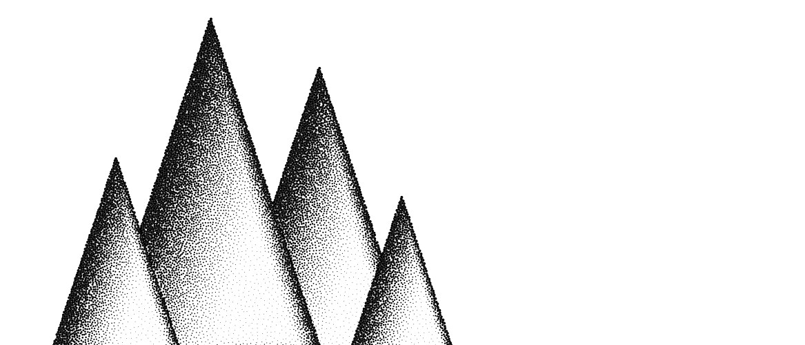 Mountain grain pattern background black noise Vector Image