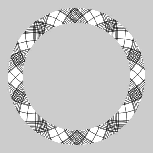 Circle borders and frames round border pattern vector image