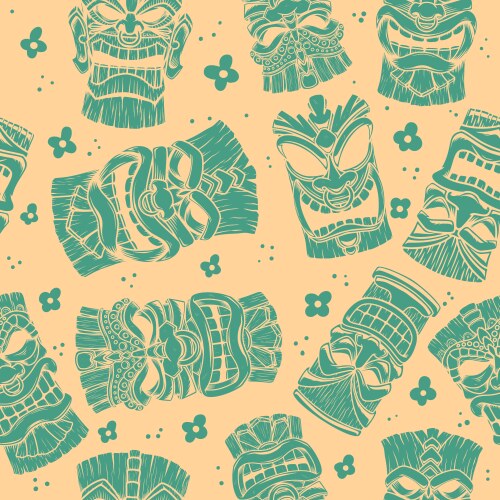 Hawaii seamless pattern including hula skirt Vector Image