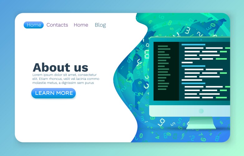 Programming code development program software vektorbild