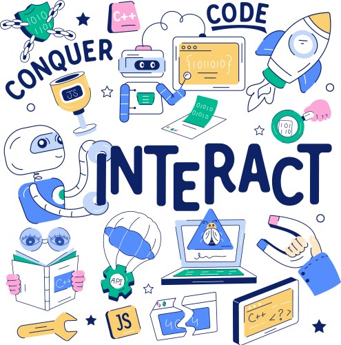 Programming pattern depicting software coding web Vector Image