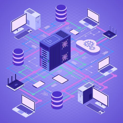 Network concept Royalty Free Vector Image - VectorStock