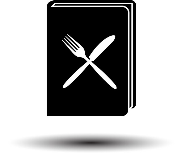 menu book icon vector image