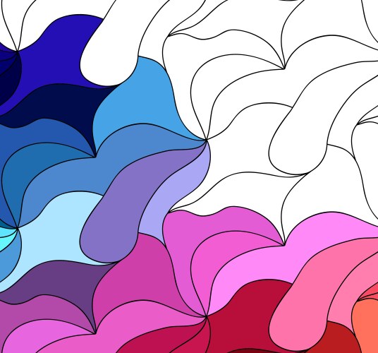Abstract wavy seamless pattern trendy Royalty Free Vector