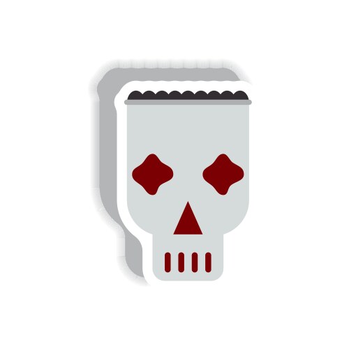 In flat design halloween icon Vector Image