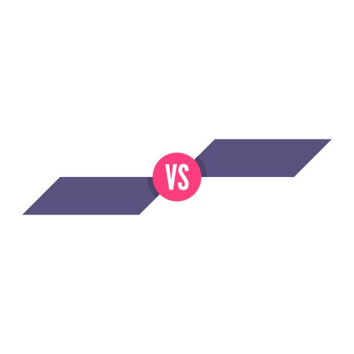 Vs letters icon vector image