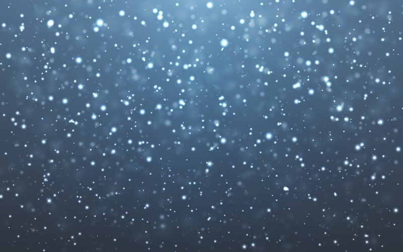 christmas snow falling snowflakes on dark vector image