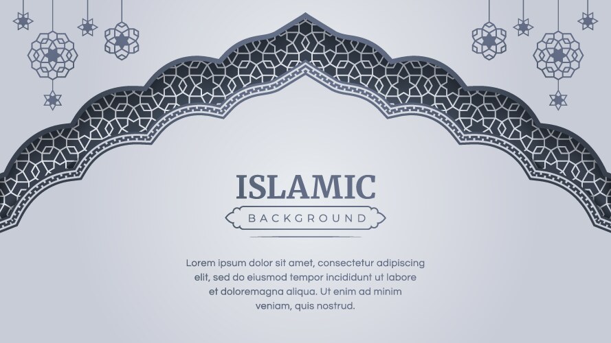 Islamic arabesque ornament pattern background Vector Image