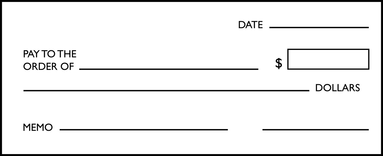 check template book checkbook business vector