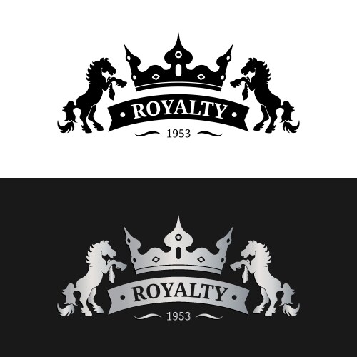 Monogram logo template luxury letter Vector Image