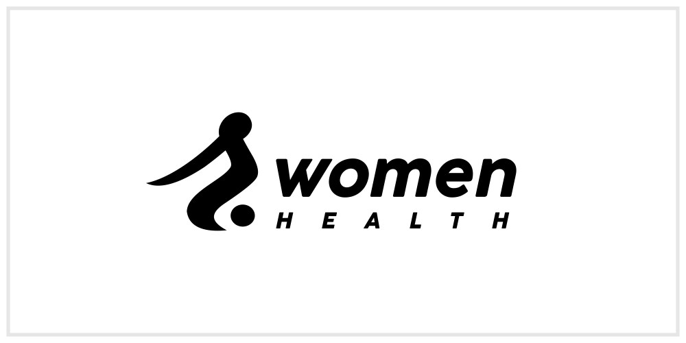 women health logo design inspiration vector image