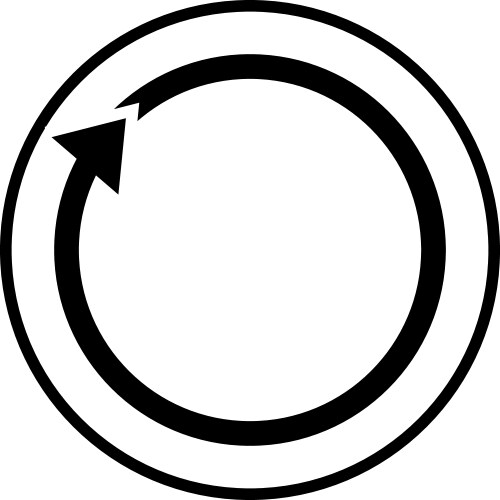 Repeat Icon - Circular Loop Vector Image