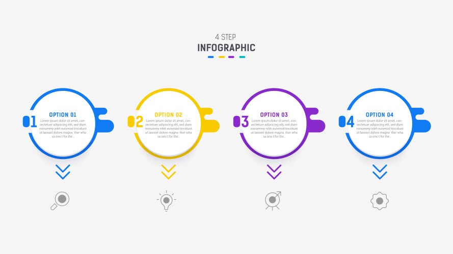 Review Step Label Three step infographic label design template Vector Image
