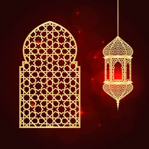 Ramadan greeting card Vector Image
