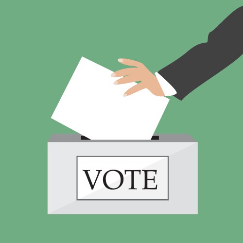 Concept of voting and elections Royalty Free Vector Image