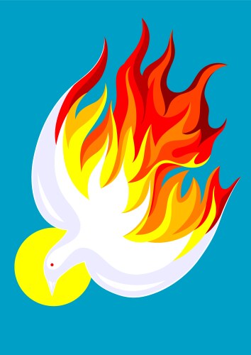 Holy spirit vector image