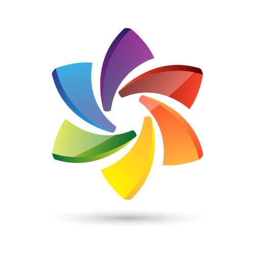 Multicolor Recycling Logo Icon Royalty Free Vector Image Multicolor Recycling Logo Icon Royalty Free Vector Image