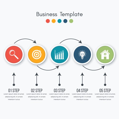 Business infographic template data visualization Vector Image