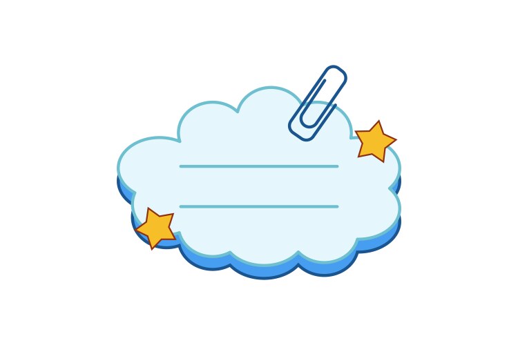 Sticky notes sticker set Royalty Free Vector Image