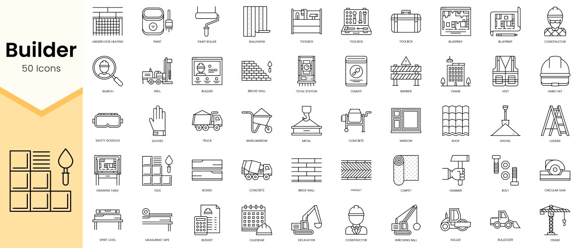 Simple Outline Set Of Weapons Icons Linear Style Vector Image