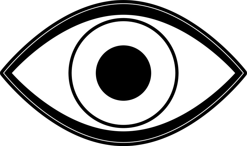 Single eye icon image – Royalty-Free Vector | VectorStock
