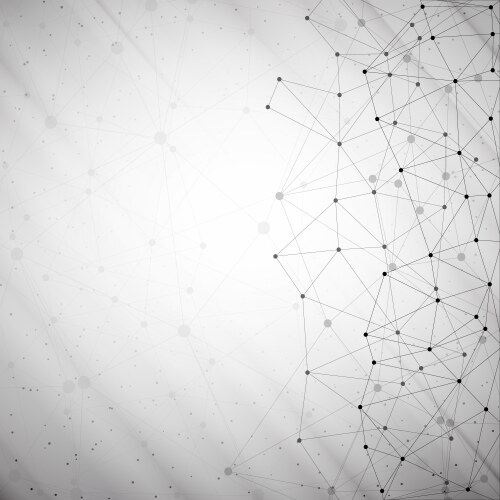 Geometric grey background molecule Royalty Free Vector Image
