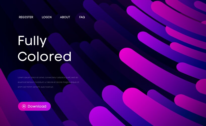 Purple gradient geometric background flat layout vector image