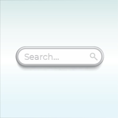 Minimal search bar searching internet data web vector image