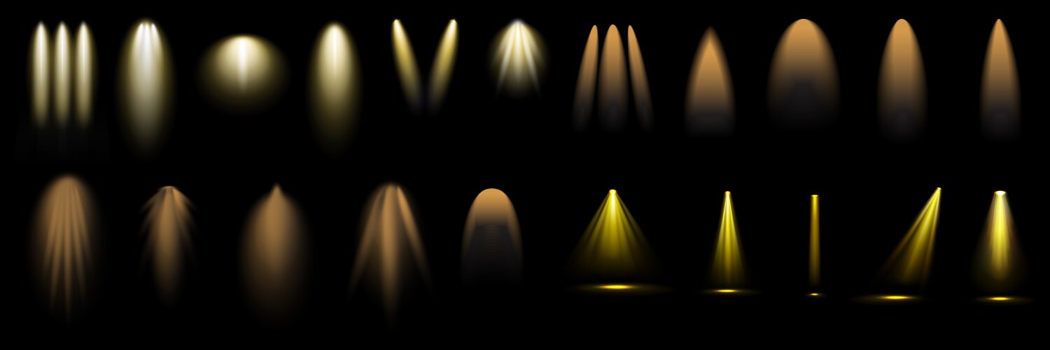 Light effect on transparent background eps 10 Vector Image