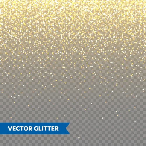 Golden Glitter Sparkle Background Vector Image